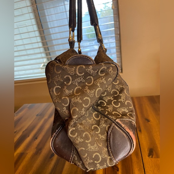 Celine Monogram Canvas Satchel Handbag Vintage - Picture 5 of 11